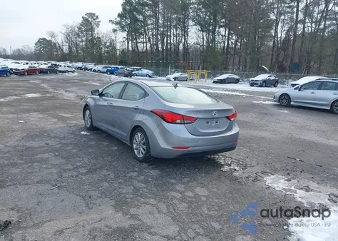 2016 Hyundai Elantra Se из США, поврежденный, VIN 5NPDH4AE2GH687460